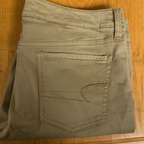 American eagle super stretch jeggings  tan size 12 - Picture 3 of 3